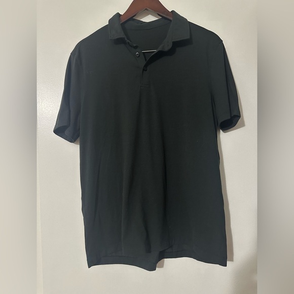 Lululemon Classic-Fit Pique Short Sleeve Polo Black Mens - Picture 7 of 7